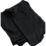Dolce & Gabbana Black Wool Cutout Asymmetric Long Sleeve Top MS6454-36
