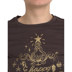 Dolce & Gabbana Brown Crewneck 2017 Motive Print T-shirt TSH84148-42