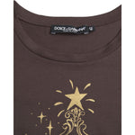Dolce & Gabbana Brown Crewneck 2017 Motive Print T-shirt TSH84148-42