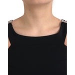 Dolce & Gabbana Black Sleeveless Round Neck Cropped Tank Top TSH84274-40