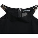 Dolce & Gabbana Black Sleeveless Round Neck Cropped Tank Top TSH84274-40