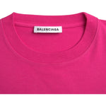Balenciaga Pink Cotton Crew Neck Short Sleeves Tee T-shirt TSH84949-L