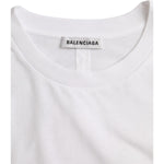 Balenciaga White Cotton Crew Neck Short Sleeves T-shirt TSH84981-S