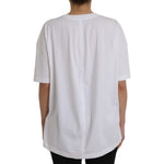Balenciaga White Cotton Crew Neck Short Sleeves T-shirt TSH84985-M
