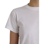 Balenciaga White Cotton Crew Neck Short Sleeves Tee T-shirt TSH84997-L