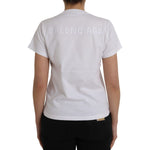 Balenciaga White Cotton Crew Neck Short Sleeves T-shirt TSH85027-L