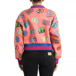 Dolce & Gabbana Salmon Pink Logo Print Sweatshirt Sweater TSH84261-38