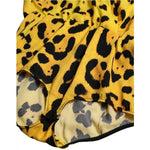 Dolce & Gabbana Yellow Leopard Print Long Sleeves Top Blouse TSH84223-40