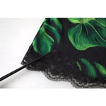 Dolce & Gabbana Black Philodendron Print Silk Camisole Underwear BIK1735-2
