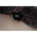 Dolce & Gabbana Gray Leopard Print Sweatpants Jogger Pants PAN73035-44