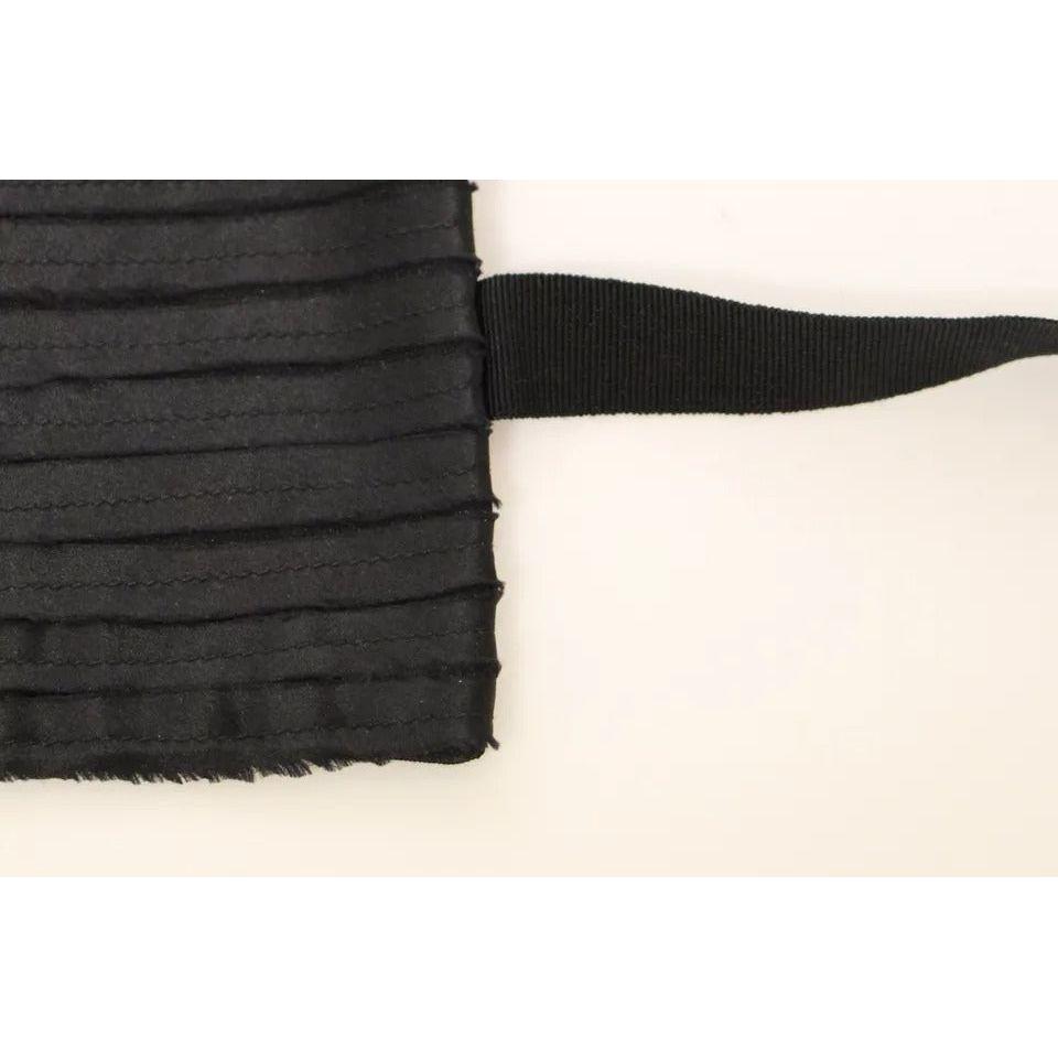 Dolce & Gabbana Black Silk Womens Waist Cummerbund HKC10026-40