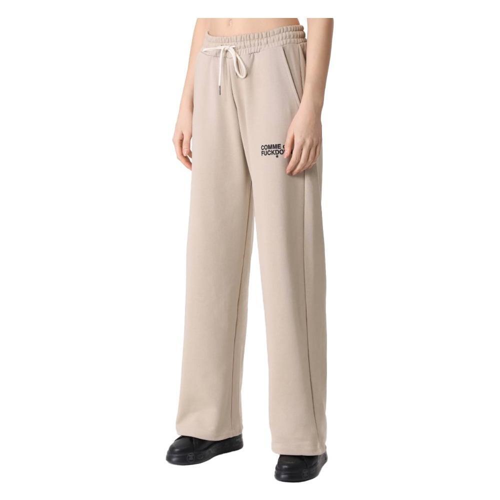Comme Des Fuckdown Beige Cotton Jeans & Pant CO-13393-XS