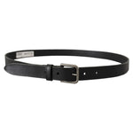 Dolce & Gabbana Black Calf Leather Classic Metal Logo Buckle Belt BEL8566-90