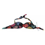 Dolce & Gabbana Black Corals Print Swimsuit Beachwear Bikini Top