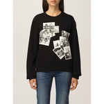Love Moschino Chic Black Sweatshirt with Designer Emblem LO-6945-IT46 | L