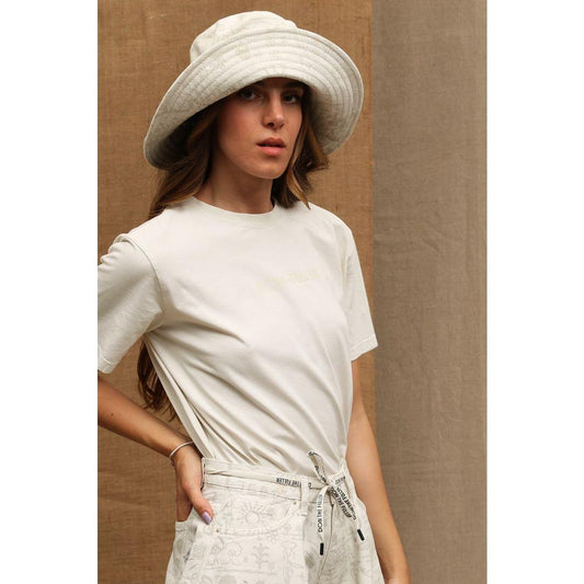 Don The Fuller "White Cotton Women T-Shirt"