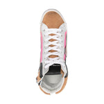 Philippe Model Army Green High-Top Sneakers with Leather Accents PH-10947-IT40|S