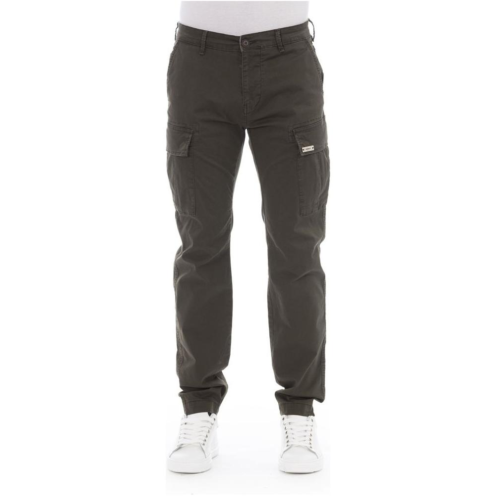 Baldinini Trend Army Cotton Men Cargo Trouser BA-23134-W32