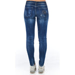 Frankie Morello Blue Cotton Women Jeans FR-21764-W26
