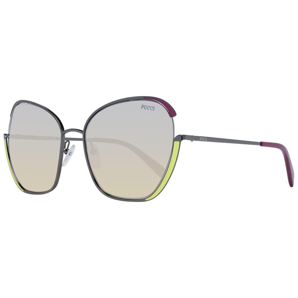 Emilio Pucci Gray Metal Sunglasses