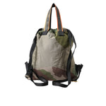 Dolce & Gabbana Military Green Patchwork Rucksack Backpack Bag