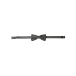 Dolce & Gabbana Gray Silk Patterned Adjustable Neck Men Papillon Bow Tie FT3902