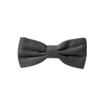 Dolce & Gabbana Gray Silk Patterned Adjustable Neck Men Papillon Bow Tie FT3902