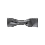 Dolce & Gabbana Gray Satin Silk Adjustable Neck Men Papillon Bow Tie FT3918