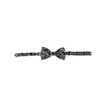 Dolce & Gabbana Black White Printed Adjustable Neck Men Bow Tie