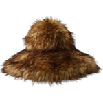 Dolce & Gabbana Brown Modacrylic Faux Fur Bucket Hat HAT9573