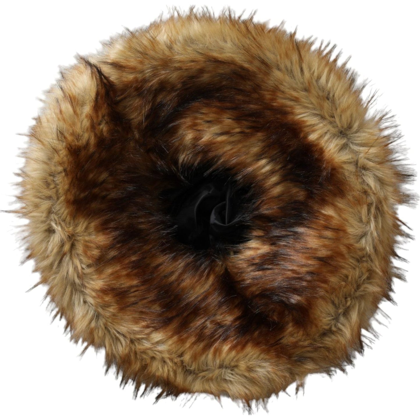 Dolce & Gabbana Brown Modacrylic Faux Fur Bucket Hat HAT9573