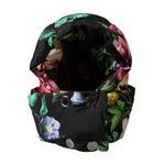 Dolce & Gabbana Black Floral Print Whole Head Wrap Hat