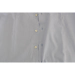 Cavalli Light Blue Cotton Dress Shirt Cavalli Dark Gray