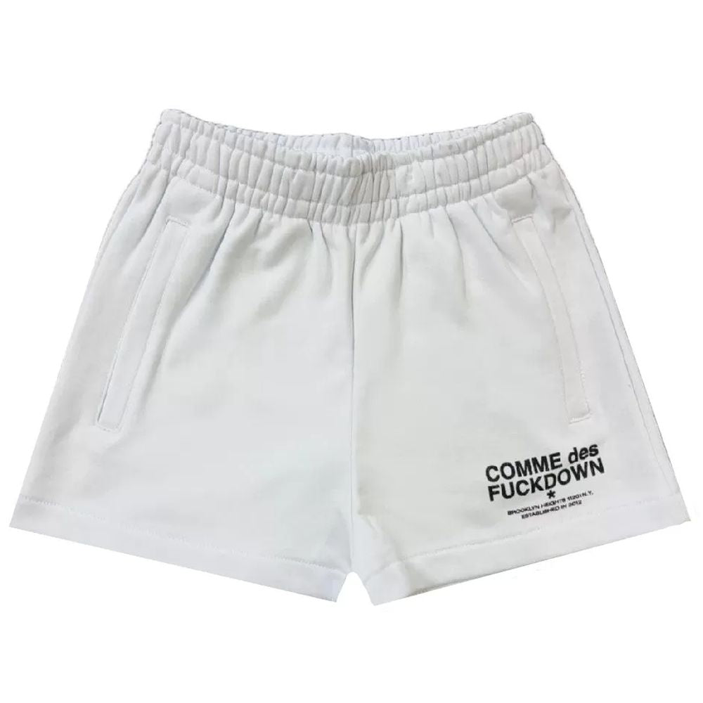 Comme Des Fuckdown White Cotton Short CO-13529-S