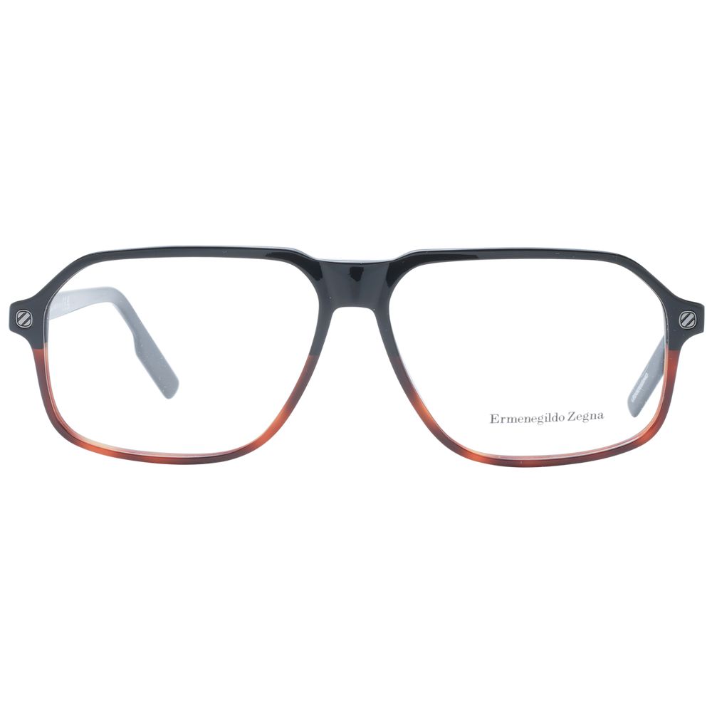 Ermenegildo Zegna Black Men Glasses Frame