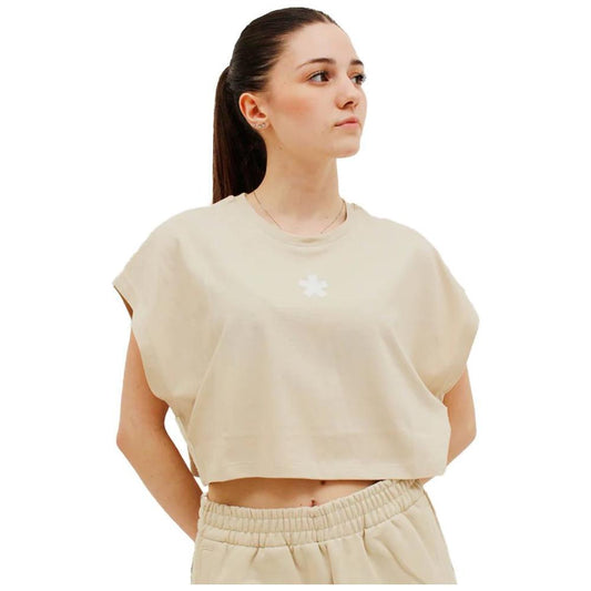 Comme Des Fuckdown Beige Cotton Women T-Shirt