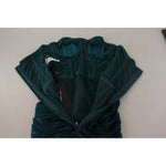 Dolce & Gabbana Turquoise Bustier Bodice Draped Midi Dress. DR28617##2- 42