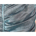Dolce & Gabbana Turquoise Bustier Bodice Draped Midi Dress. DR28617##2- 42
