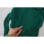 Dolce & Gabbana Dark Green Viscose Long Sleeve Midi Dress DR28879-36