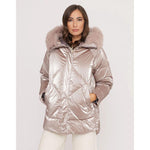 People Of Shibuya Pink Polyester Jackets & Coat PE-13562-IT42|M