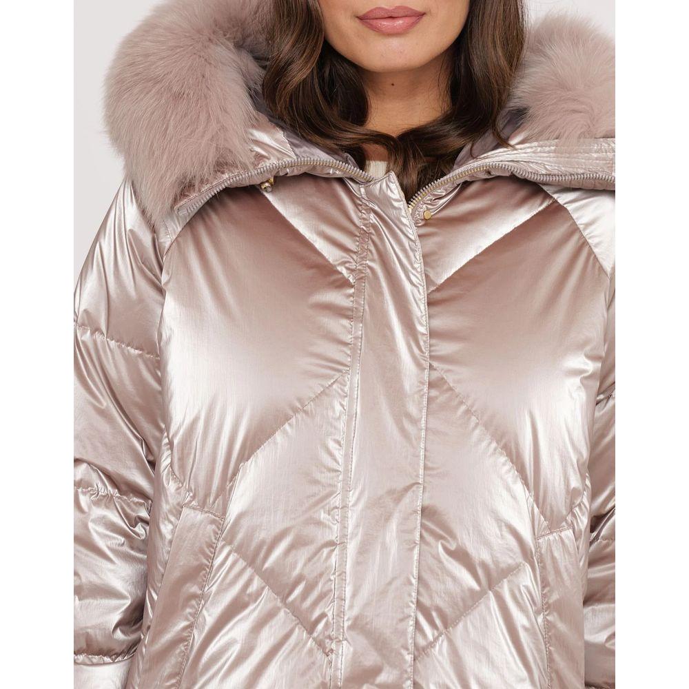 People Of Shibuya Pink Polyester Jackets & Coat PE-13562-IT42|M