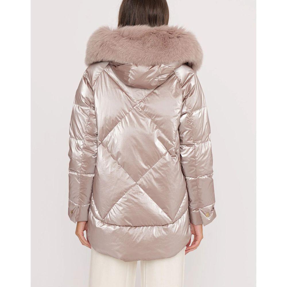 People Of Shibuya Pink Polyester Jackets & Coat PE-13562-IT42|M