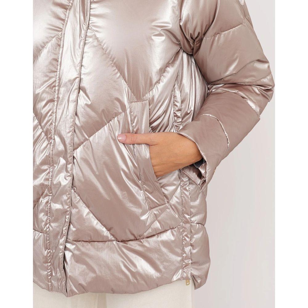 People Of Shibuya Pink Polyester Jackets & Coat PE-13562-IT42|M