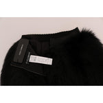 Dolce & Gabbana Black Lamb Fox Fur Mini Hot Pants SKI1097-1