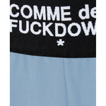 Comme Des Fuckdown Light Blue Polyester Women Palazzo Pants CO-13578-XS