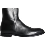 Dolce & Gabbana Black Calf Leather Men Ankle Boots Men Shoes MV5893-41