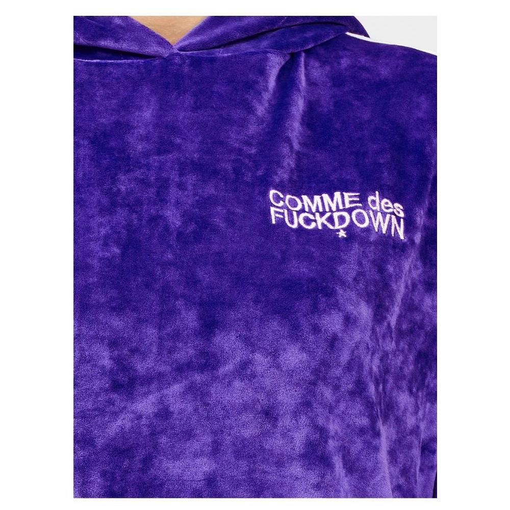 Comme Des Fuckdown Purple Polyester Sweater CO-13597-IT36|XXS