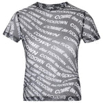 Comme Des Fuckdown Black Polyester Tops & T-Shirt CO-13605-XL