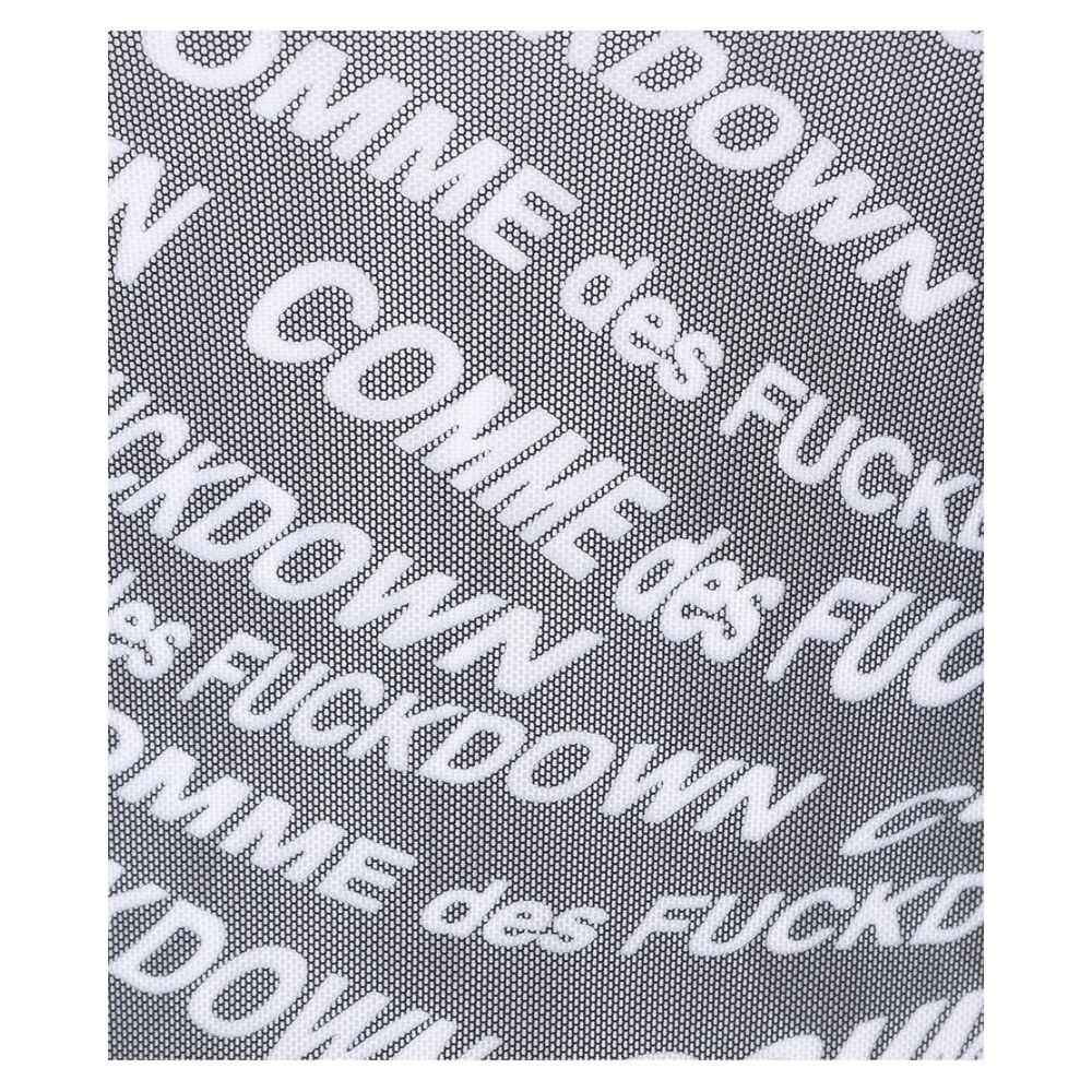 Comme Des Fuckdown Black Polyester Tops & T-Shirt CO-13605-XL