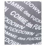 Comme Des Fuckdown Black Polyester Tops & T-Shirt CO-13605-XL